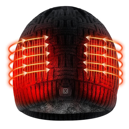 CozyAmp Heated Beanie with Rechargeable Battery - 3 Heat Levels