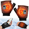 CozyAmp Heated Fingerless Gloves with Digital Display