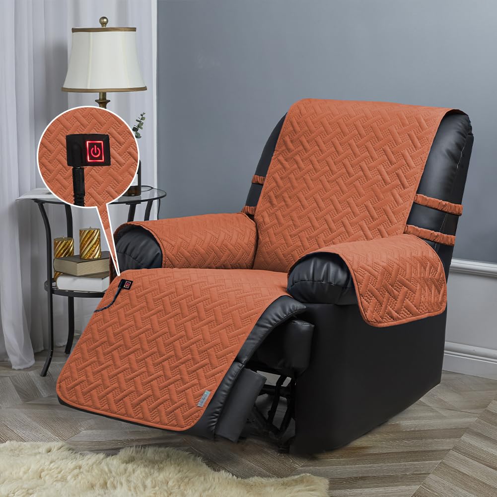 CozyAmp Heated Recliner Slipcover - Water-Resistant