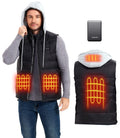CozyAmp Men's Heated Vest with Battery - 3 Heat Settings