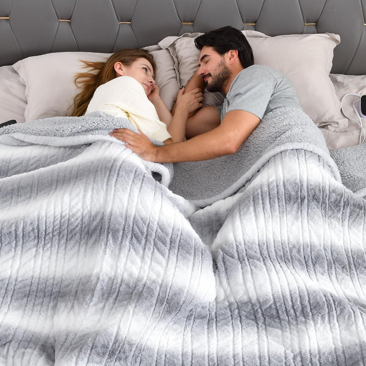 CozyAmp Electric Blanket, King Size - Dual Zone