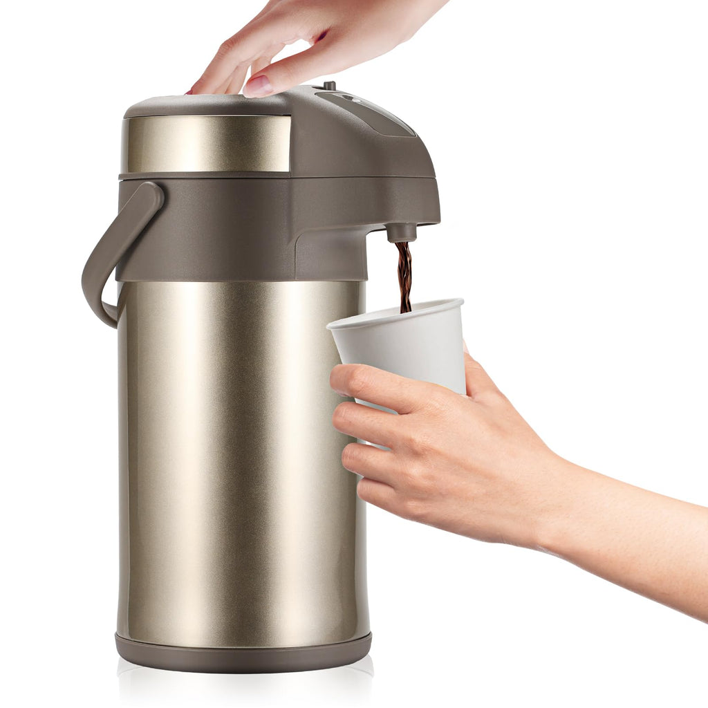 CozyAmp Thermal Coffee Carafe, 3L - Double-Wall Insulated